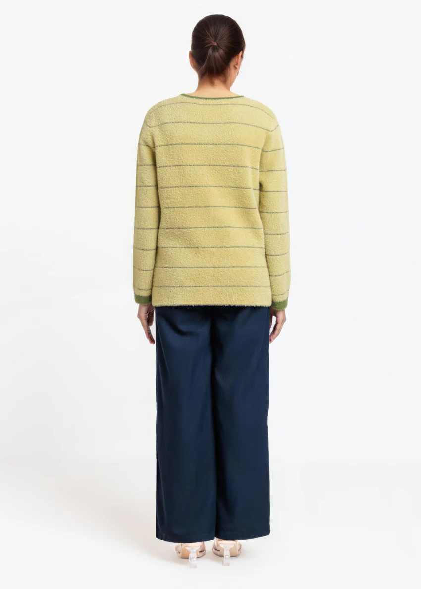Mt-Green-Round Neck Full Sleeves Cardigan Sweater (25Y-004-67) - Image 2