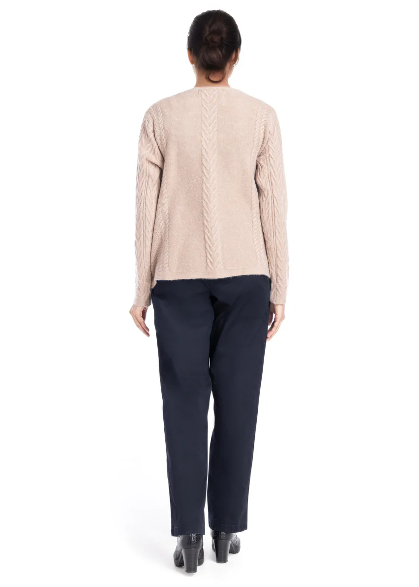 Beige-Cardigan Full Sleeves Sweater (25Y-013-67) - Image 2