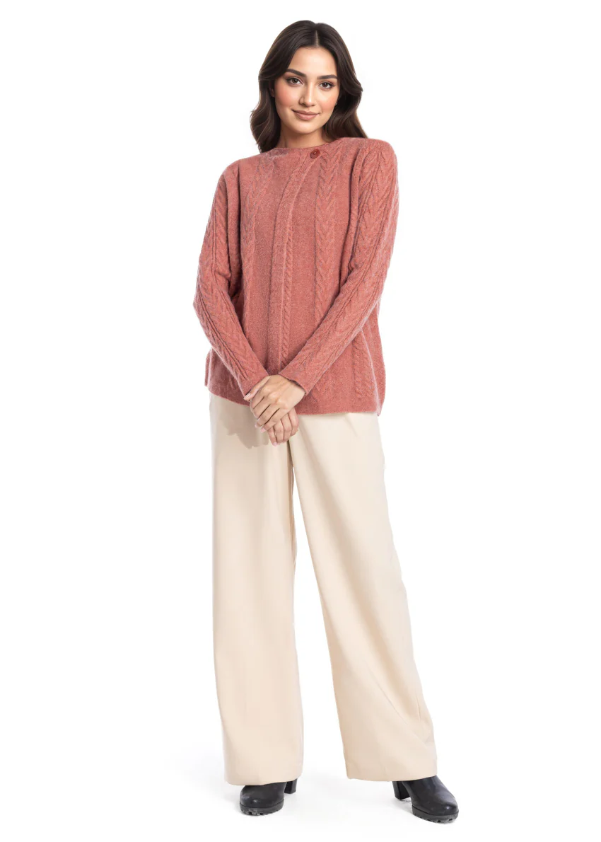 Rust-Cardigan Full Sleeves Sweater (25Y-013-67) - Image 5