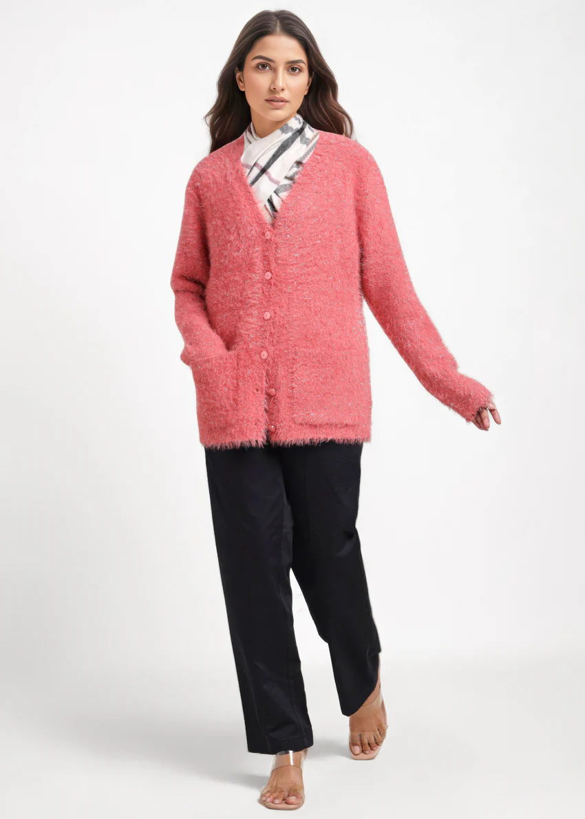Rose-V-Cardigan Full Sleeves Sweater (25Y-020-67) - Image 3