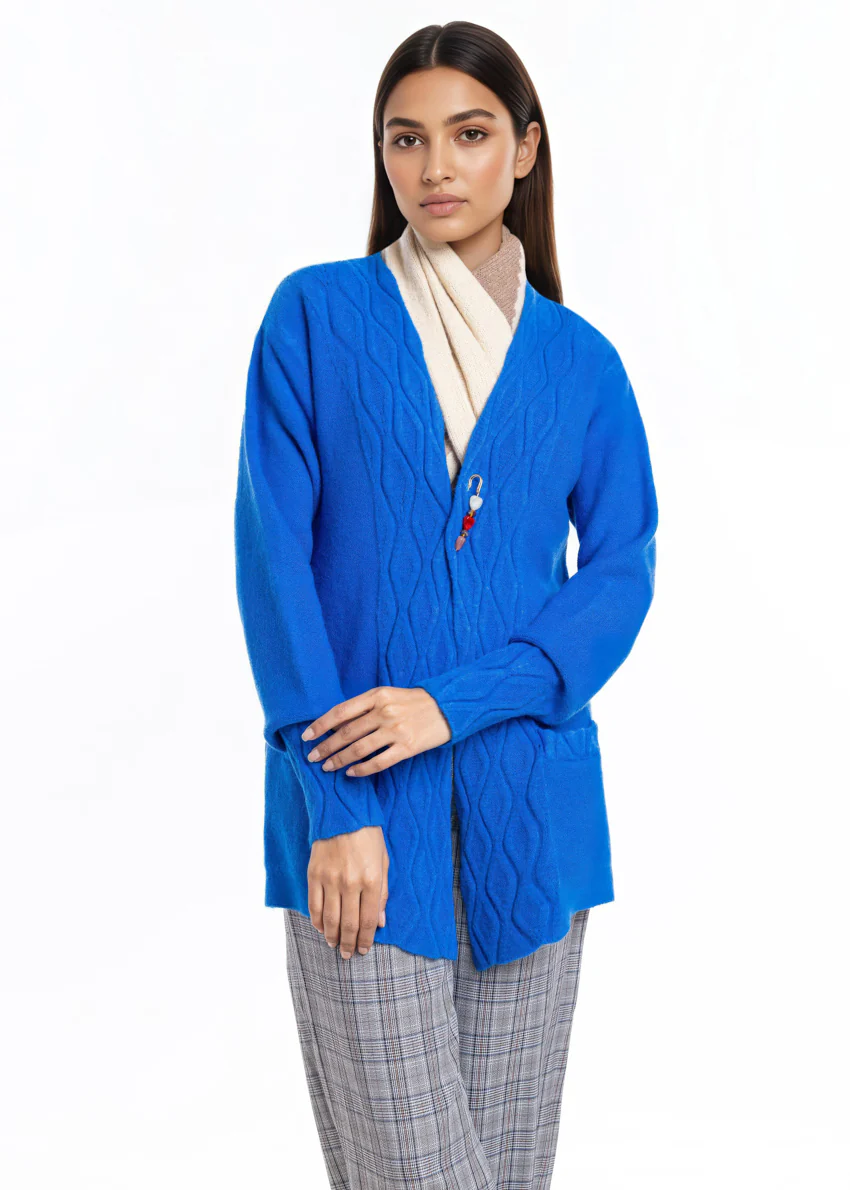 R-Blue-V-Cardigan Full Sleeves Sweater (25Y-028-67) - Image 3