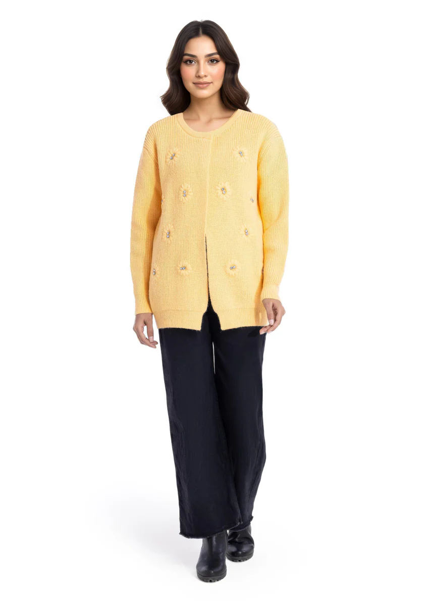 Vanilla-Round Neck Full Sleeves Cardigan Sweater (25Y-035-67)