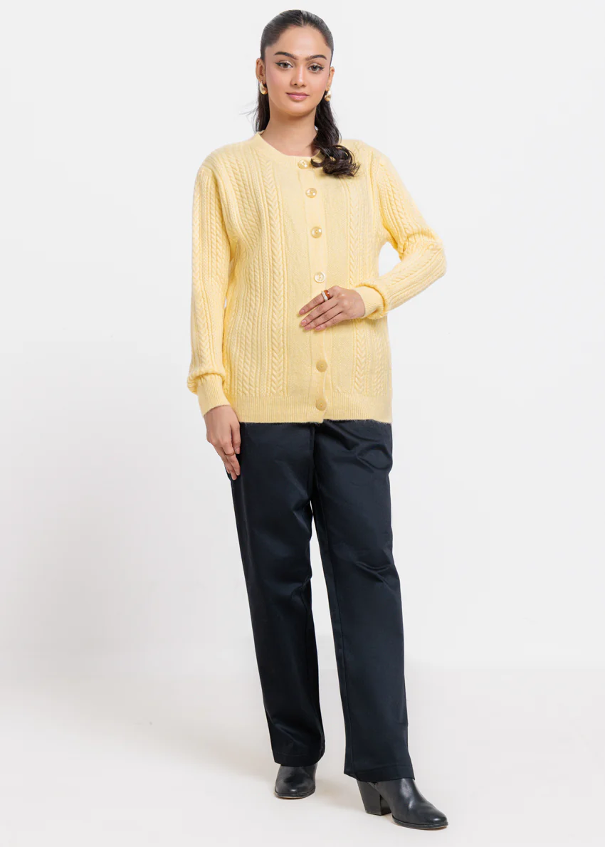 Vanilla-Round Neck Cardigan Full Sleeves Sweater (25Y-054-67)