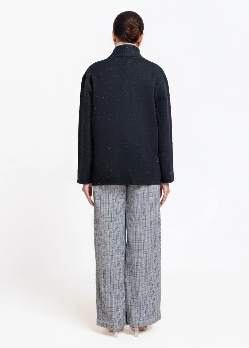 Black-V-Cardigan Full Sleeves Sweater (25Y-065-67) - Image 2