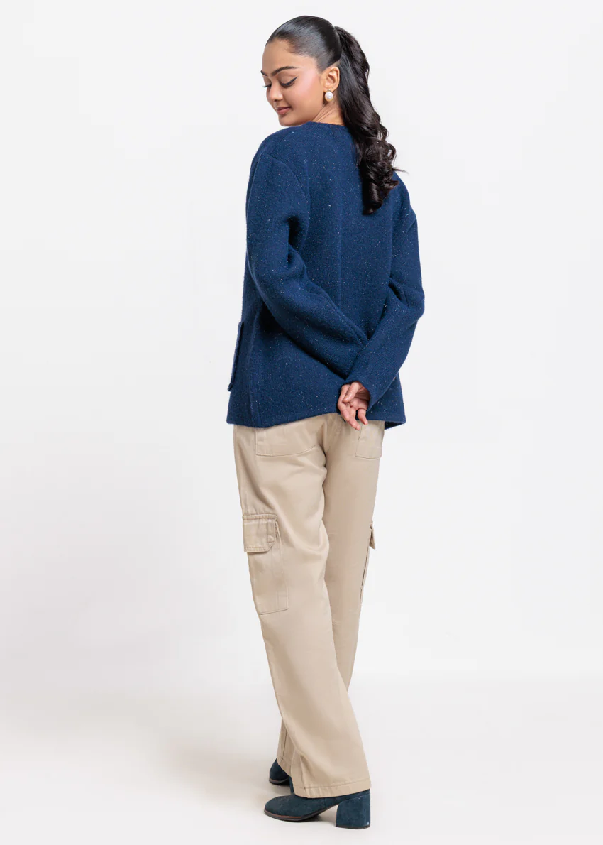 Navy-Round Neck Full Sleeves Sweater (25Y-066-67) - Image 2