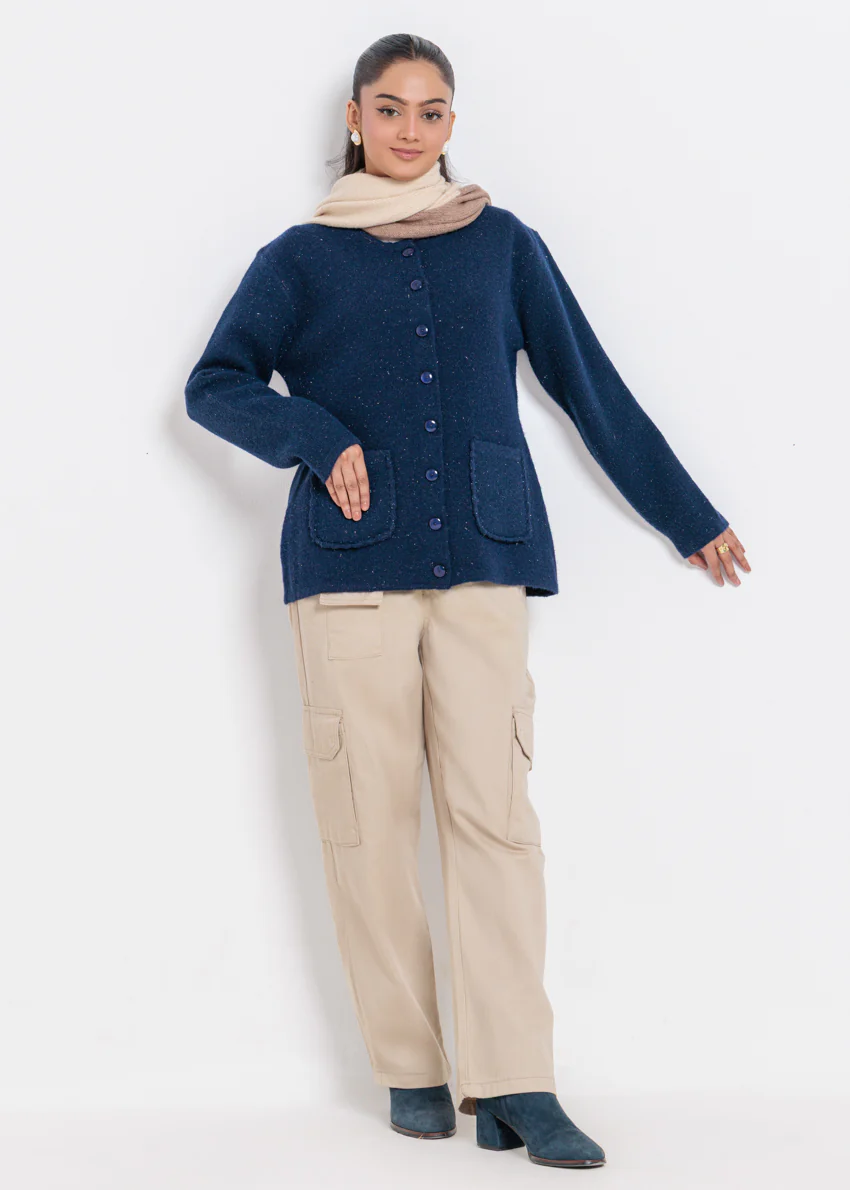 Navy-Round Neck Full Sleeves Sweater (25Y-066-67) - Image 4