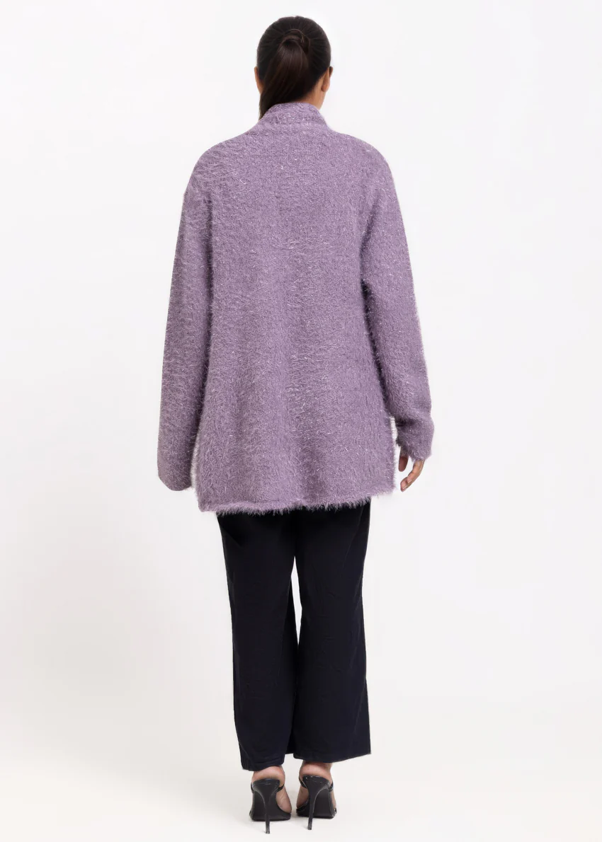 Plum-V-Cardigan Full Sleeves Sweater (25Y-073-67) - Image 2