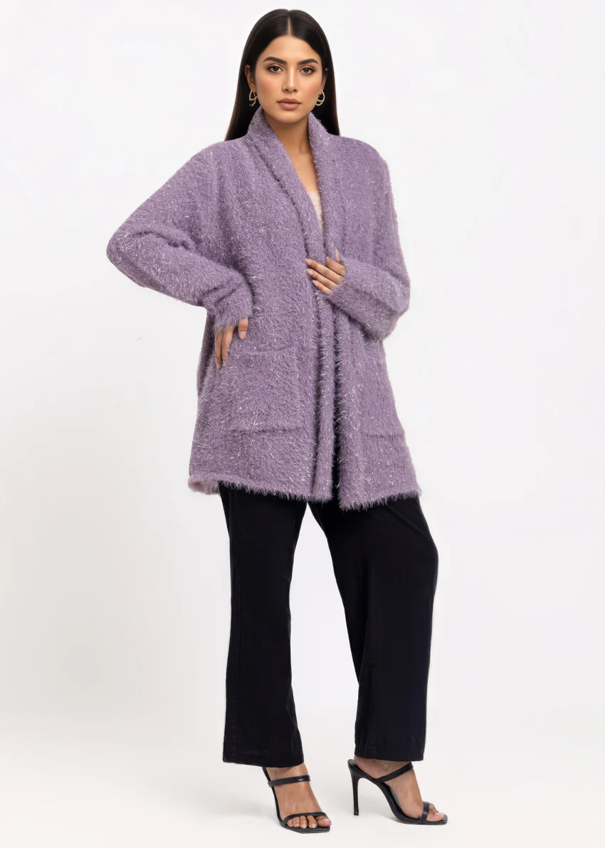 Plum-V-Cardigan Full Sleeves Sweater (25Y-073-67) - Image 4