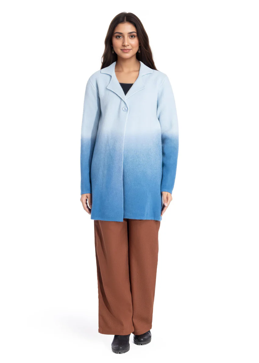 Blue-Notched Collar Full Sleeves Cardigan Sweater (25Y-089-67) - Image 5