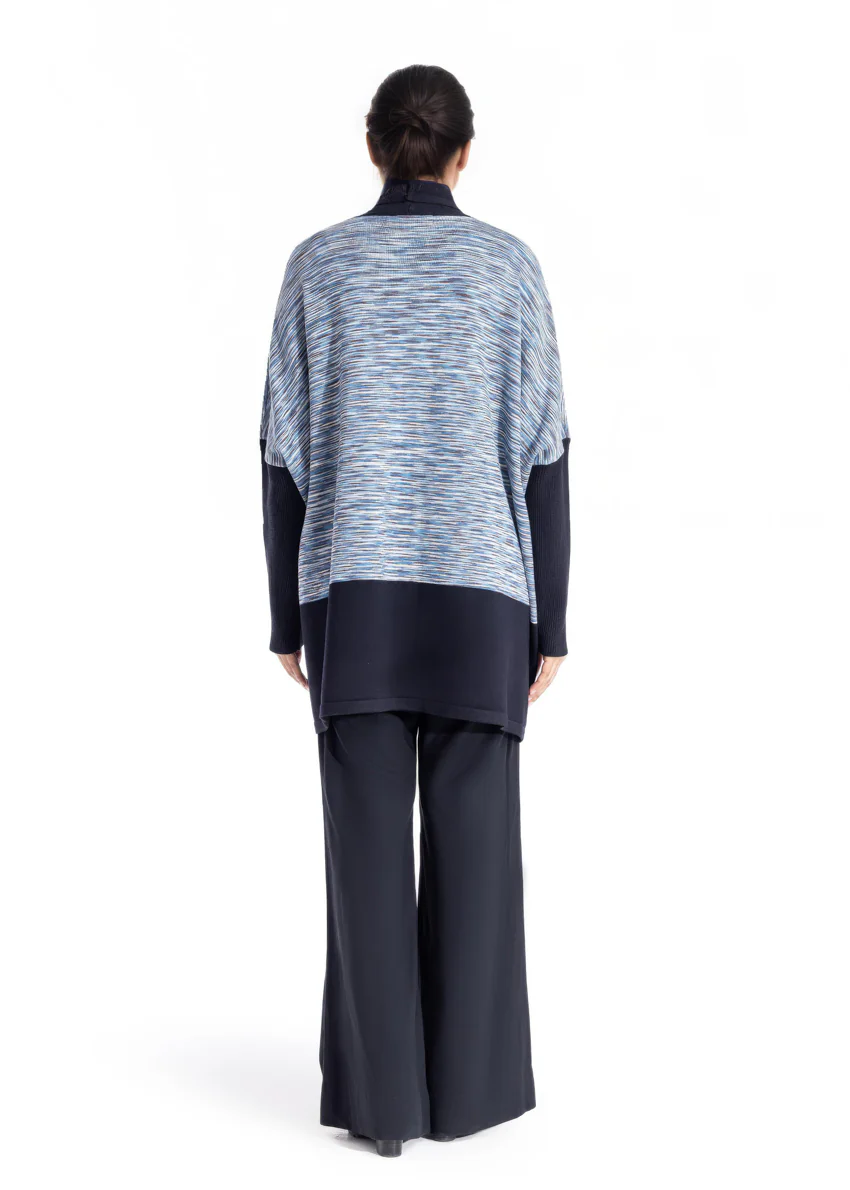 Black-V Neck Cardigan Full Sleeves Sweater (25Y-092-67) - Image 2