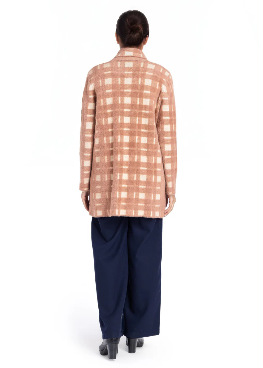 Coffee-Shawl Collar Full Sleeves Cardigan Sweater (25Y-094-67) - Image 2
