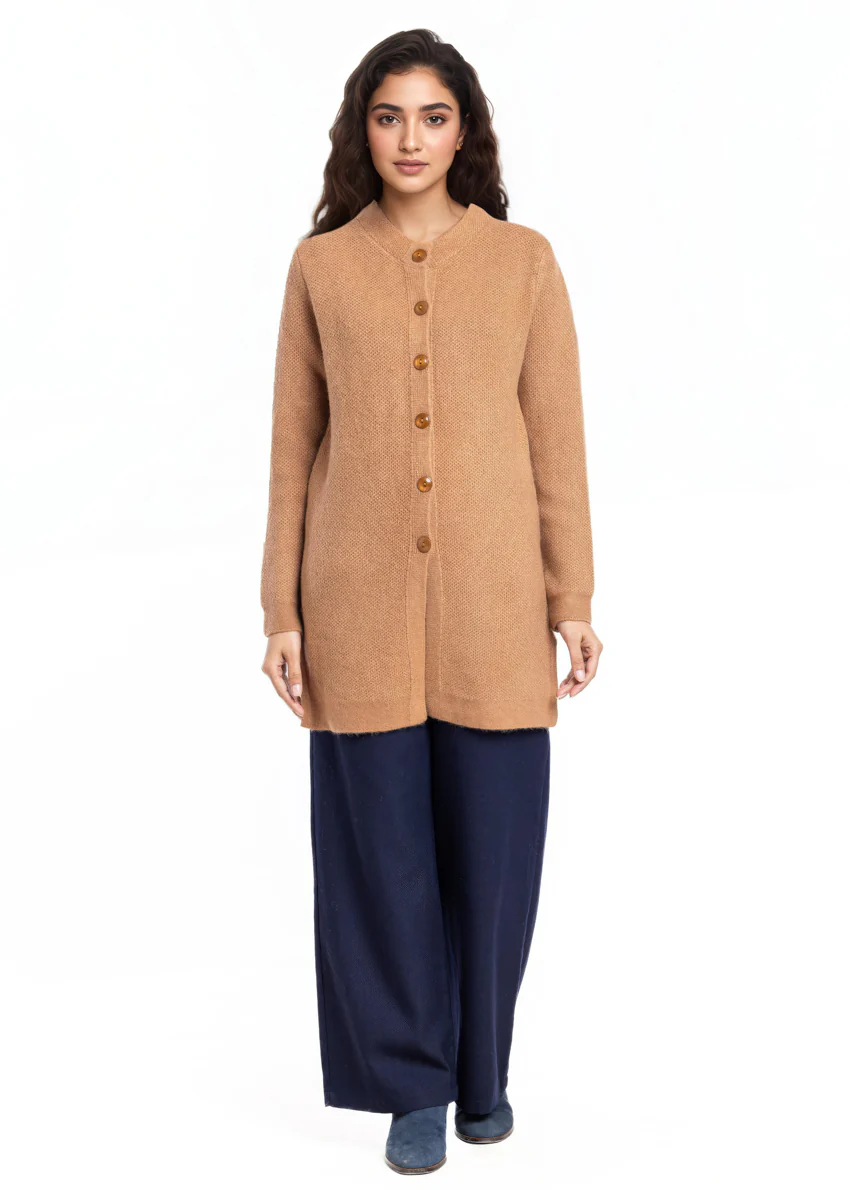 Copper-Round Neck Cardigan Full Sleeves Sweater (25Y-102-67)