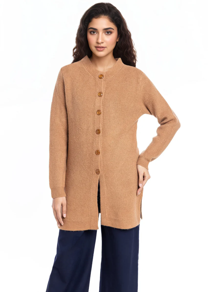 Copper-Round Neck Cardigan Full Sleeves Sweater (25Y-102-67) - Image 4