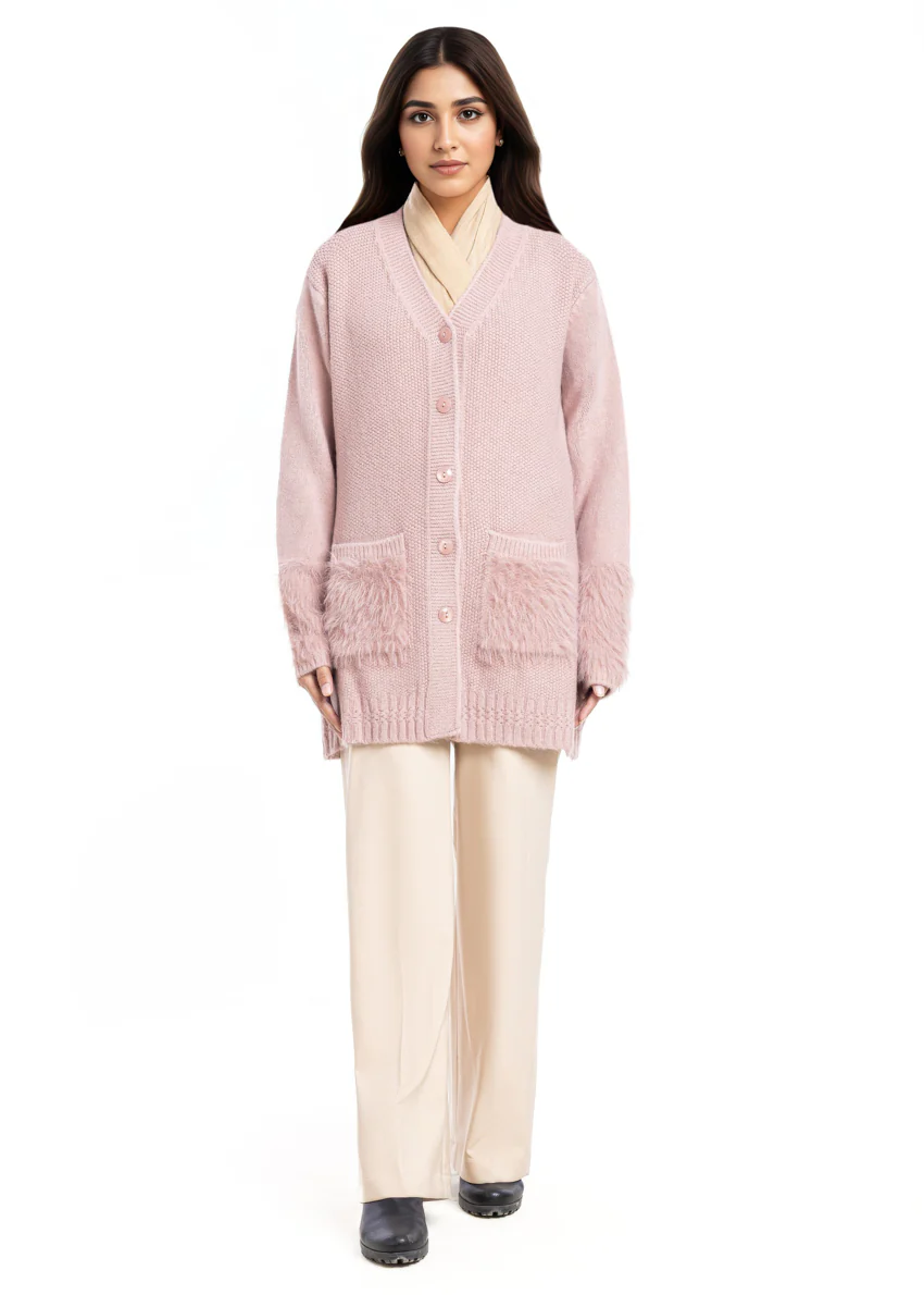 Lotus-V-Cardigan Full Sleeves Sweater (25Y-104-67)