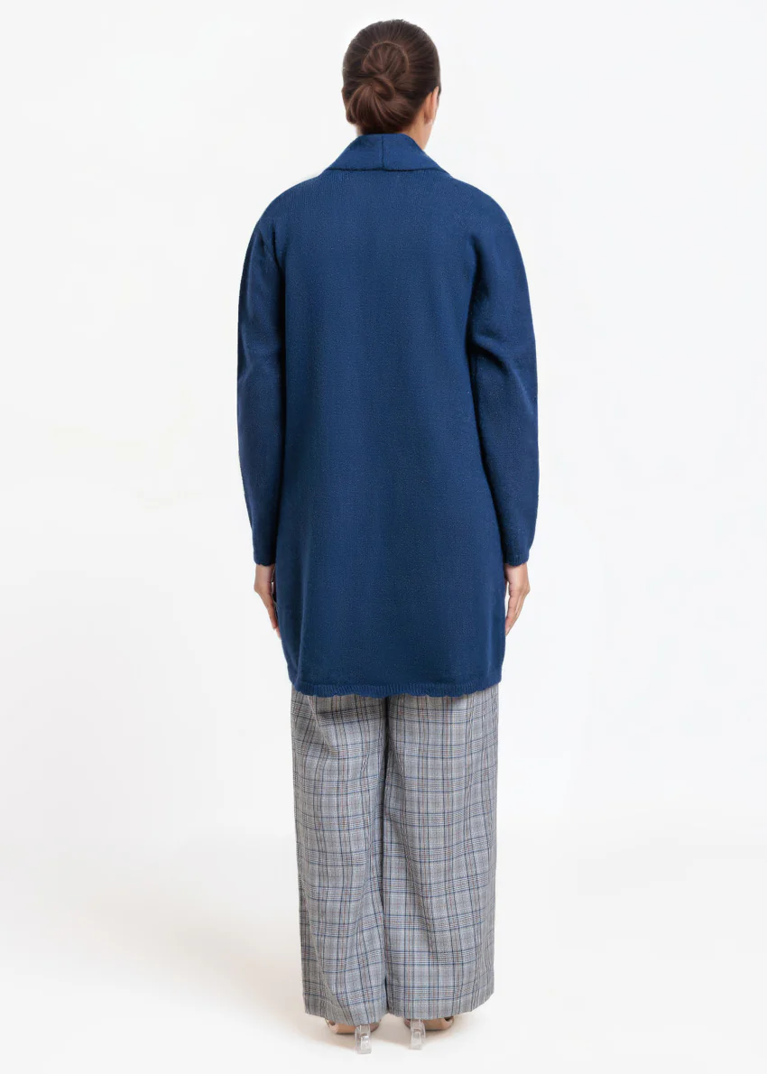 Navy-Cardigan Full Sleeves Sweater (25Y-127-67) - Image 2