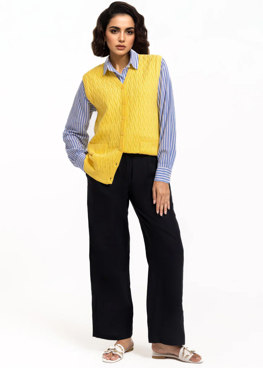 Lemon-V-Cardigan Sando Sweater (25Y-202-67) - Image 4