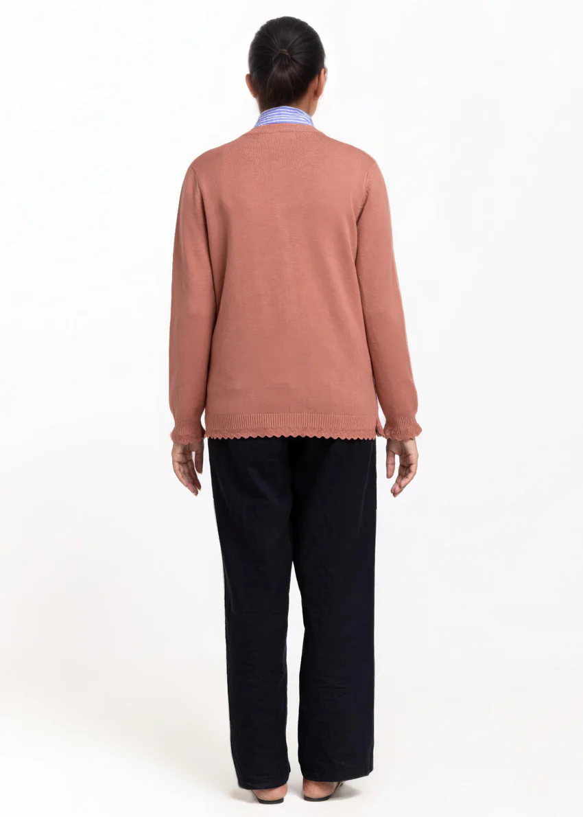 Rose-R-Neck Cardigan Full Sleeves Sweater (25Y-221-67) - Image 2