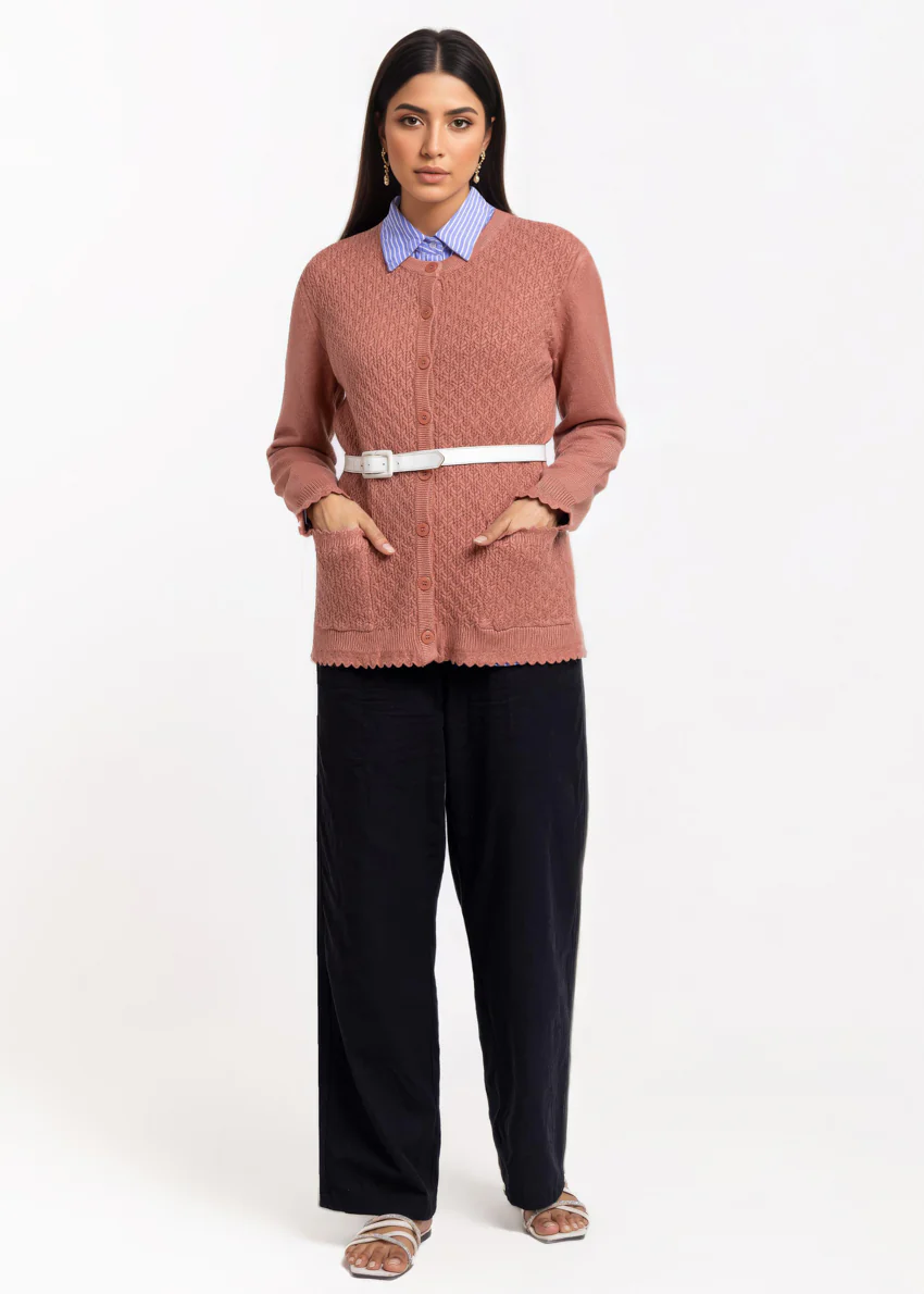 Rose-R-Neck Cardigan Full Sleeves Sweater (25Y-221-67) - Image 4