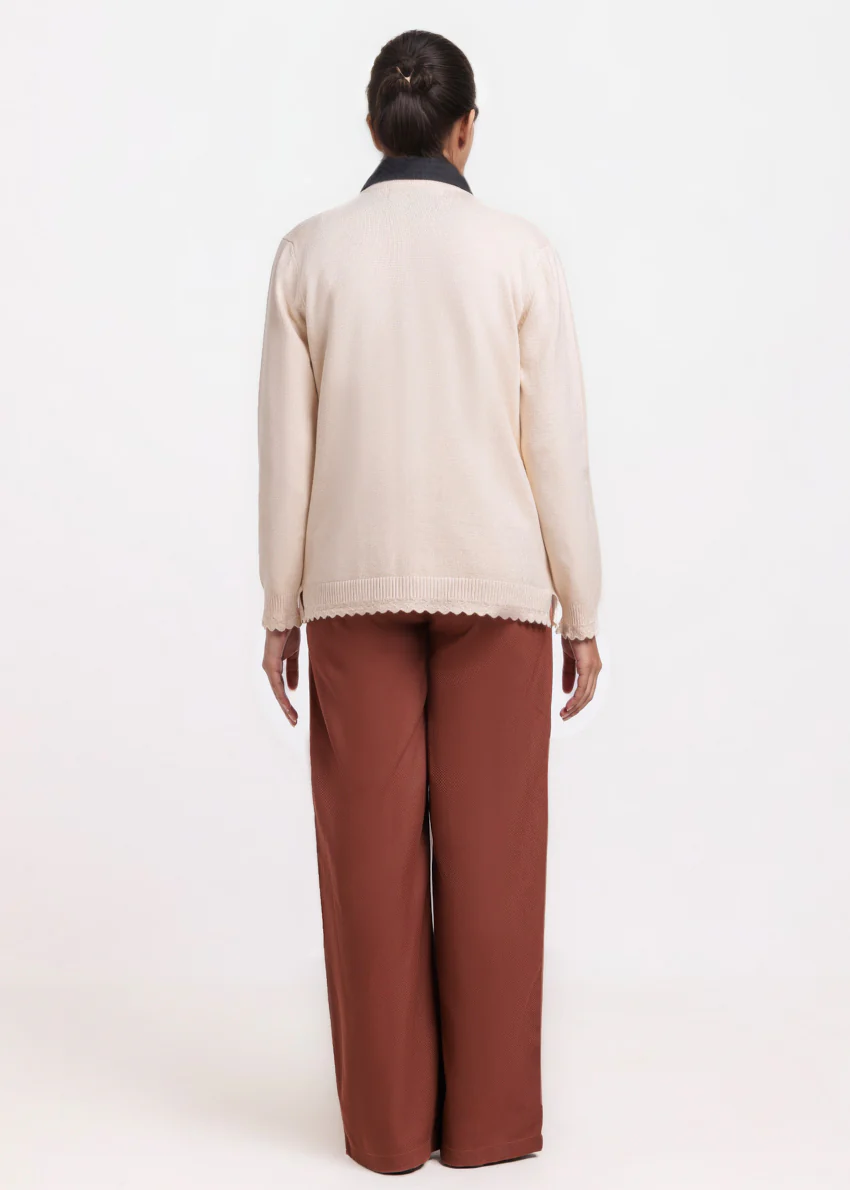 Fawn-V-Cardigan Full Sleeves Sweater (25Y-235-67) - Image 2