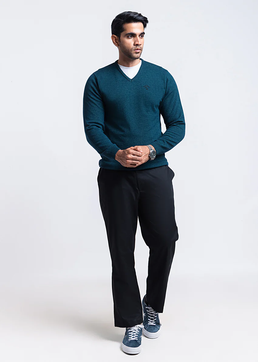 Octavo-V-Neck Full Sleeves Sweater (501-14) - Image 4