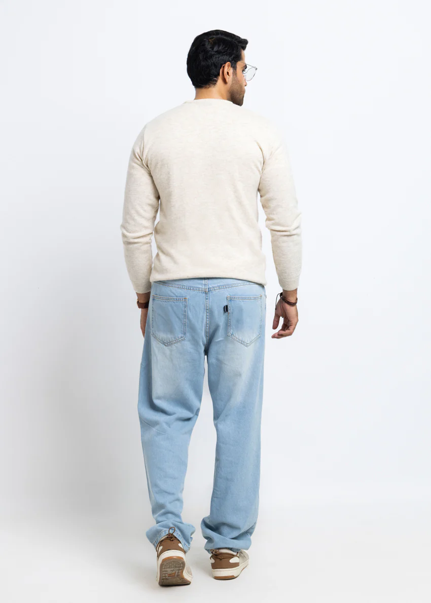 Fog-V-Neck Full Sleeves Sweater (503-14) - Image 2