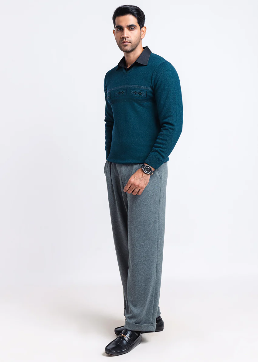 Octavo-V-Neck Full Sleeves Sweater (503-14) - Image 4