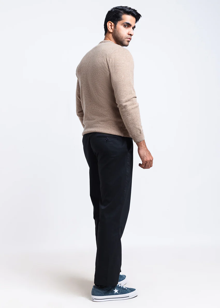 Mashroom-V-Neck Full Sleeves Sweater (506-14) - Image 2