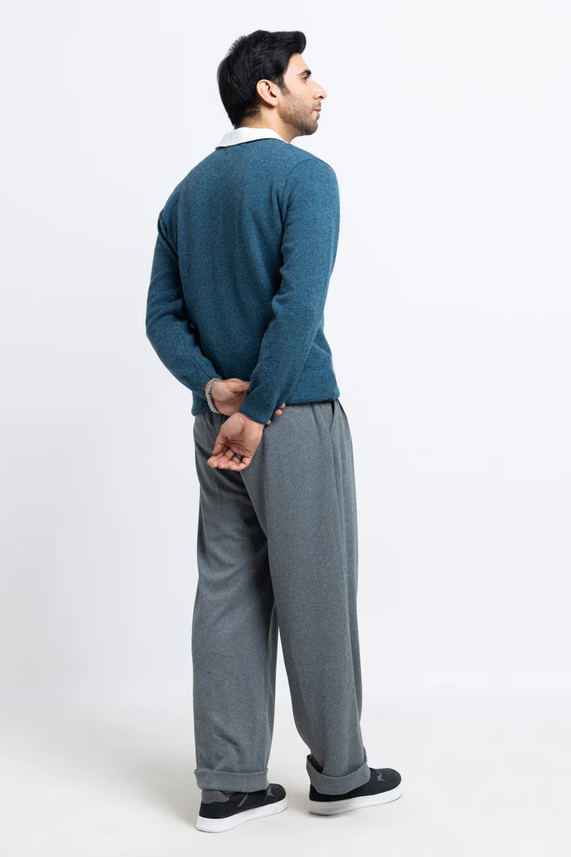 Ferozi-V-Neck Full Sleeves Sweater (507-14) - Image 2