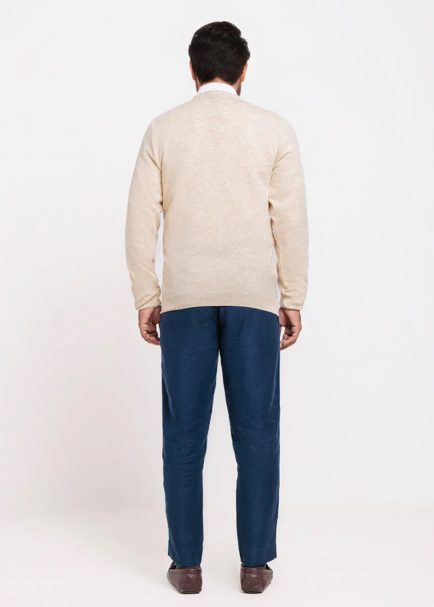 Swan-V-Neck Full Sleeves Sweater (507-14) - Image 2