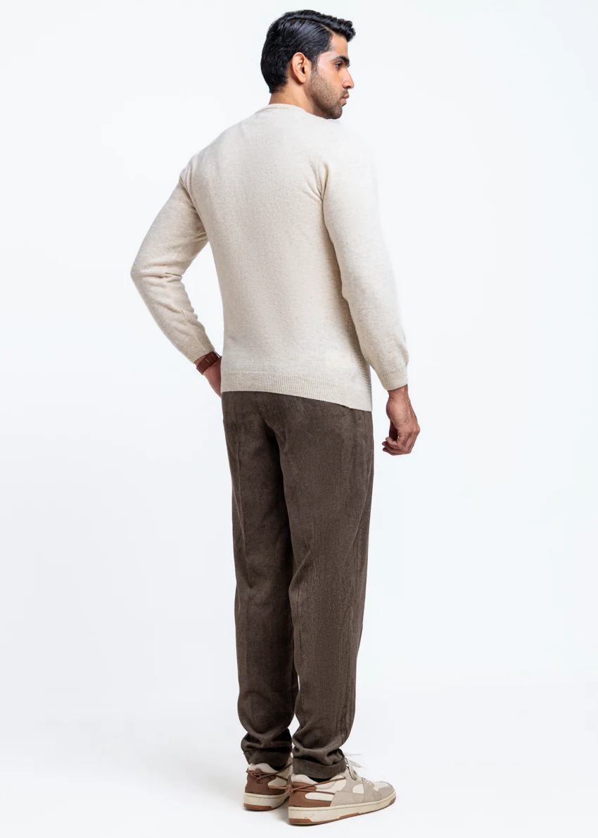 Fog-V-Neck Full Sleeves Sweater (514-14) - Image 2