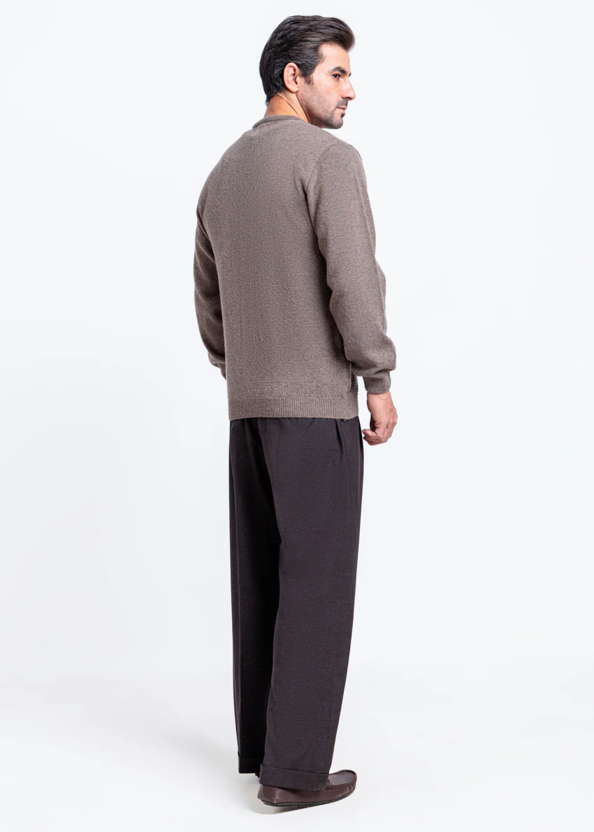 Wd-Smoke-V-Neck Full Sleeves Sweater (514-14) - Image 2