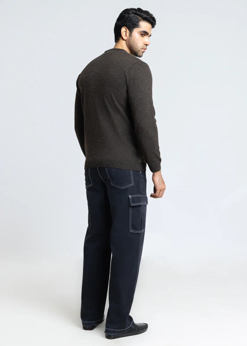 Brahmin-V-Neck Full Sleeves Sweater (524-14) - Image 2