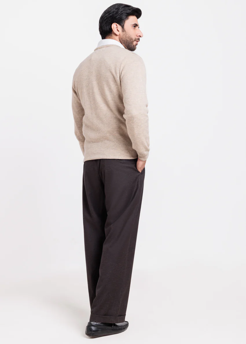 N-Stone-V-Neck Full Sleeves Sweater (526-14) - Image 2