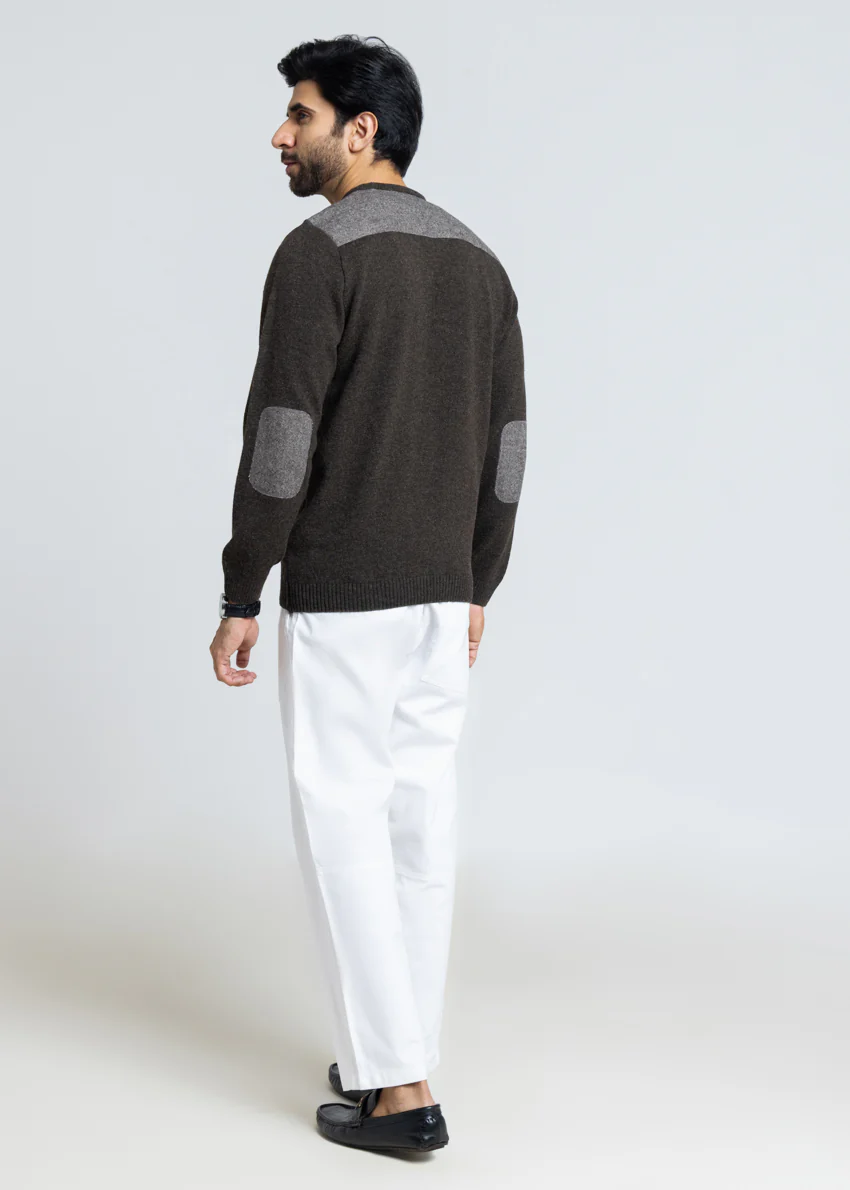 Brahmin-V-Neck Full Sleeves Sweater (553-14) - Image 2