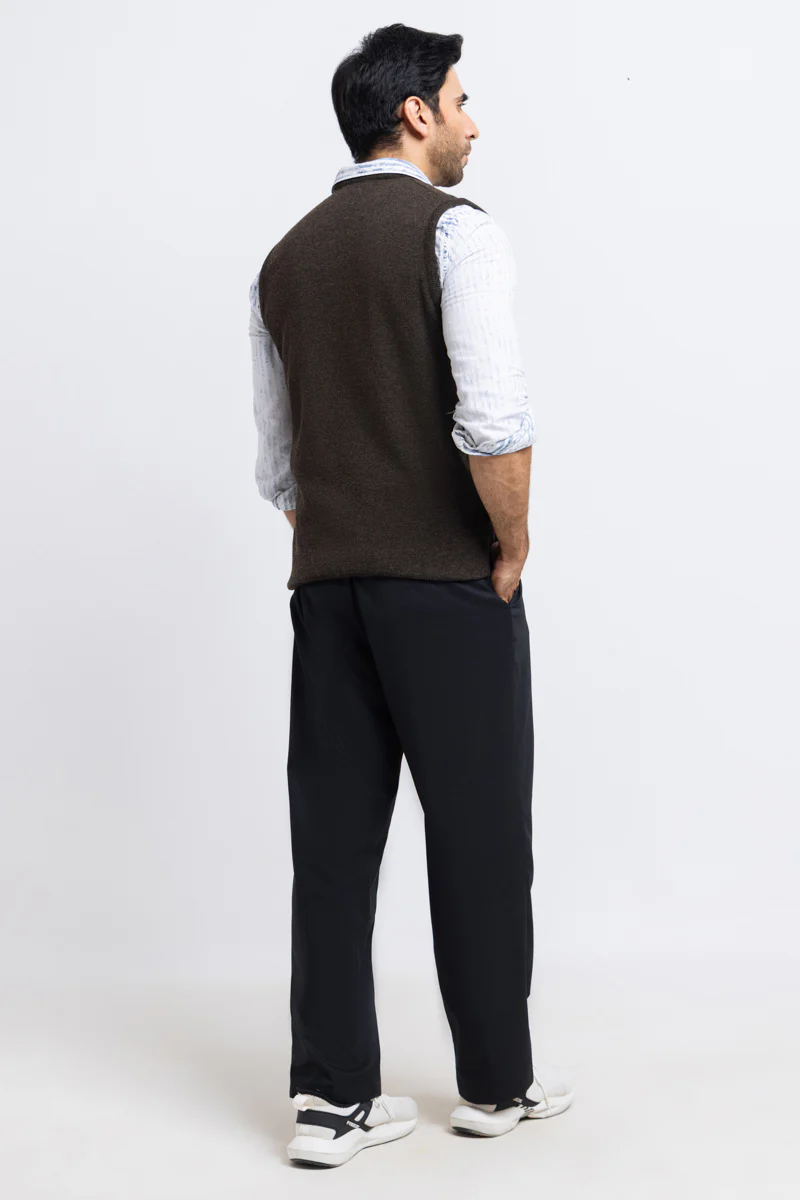 Brahmin-V-Neck Sando Sweater (651-14) - Image 2