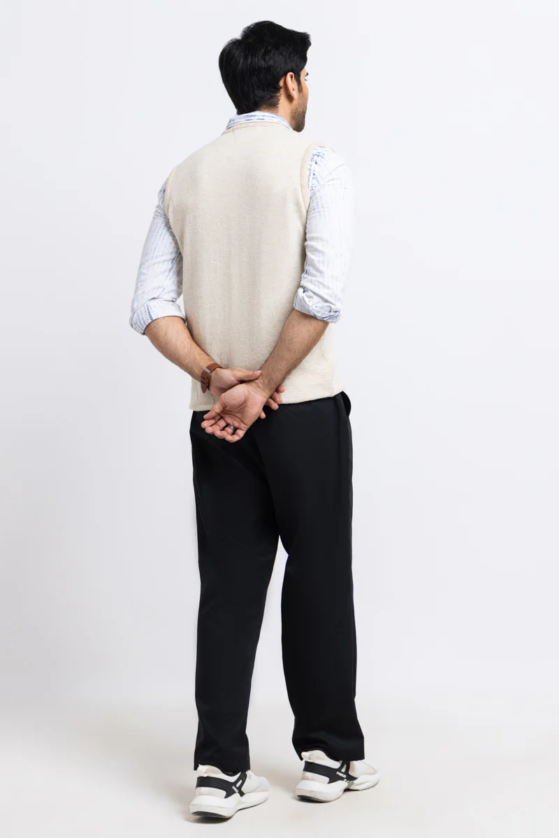 Fog-V-Neck Sando Sweater (653-14) - Image 2