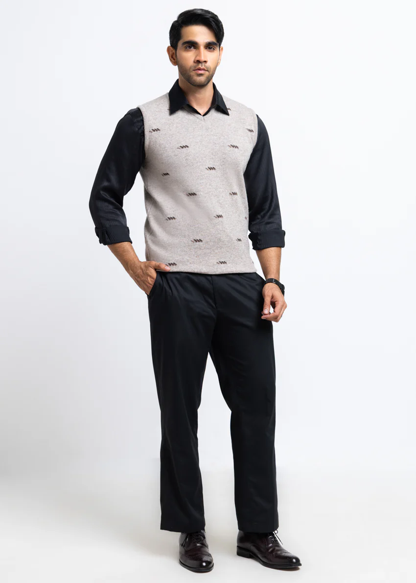 String-V-Neck Sando Sweater (655-14) - Image 4