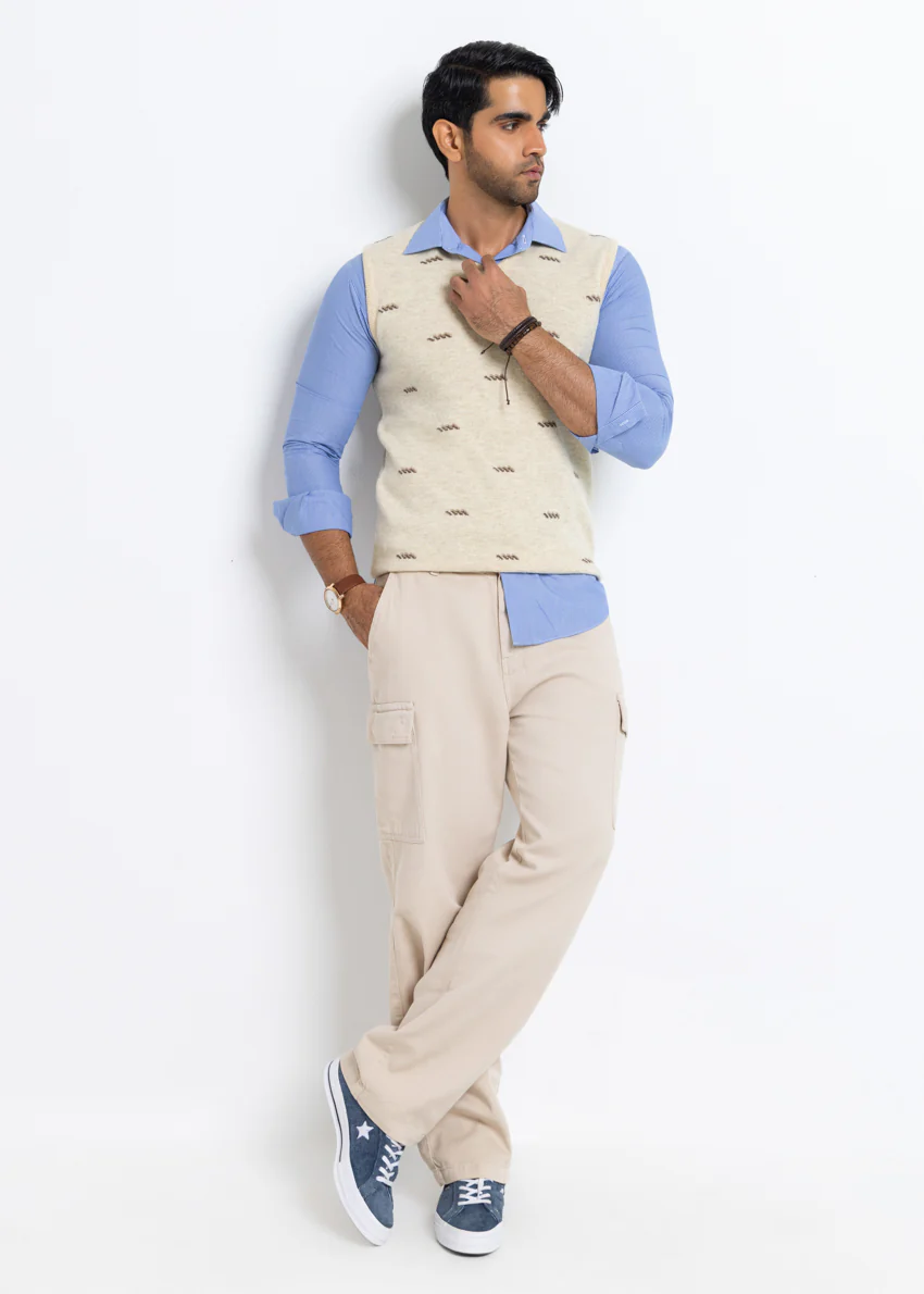Swan-V-Neck Sando Sweater (655-14) - Image 3