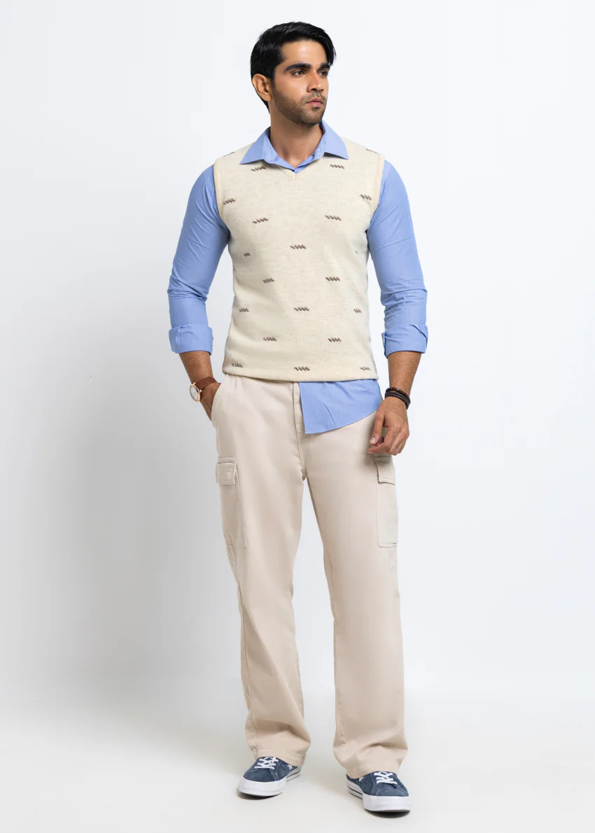 Swan-V-Neck Sando Sweater (655-14) - Image 4