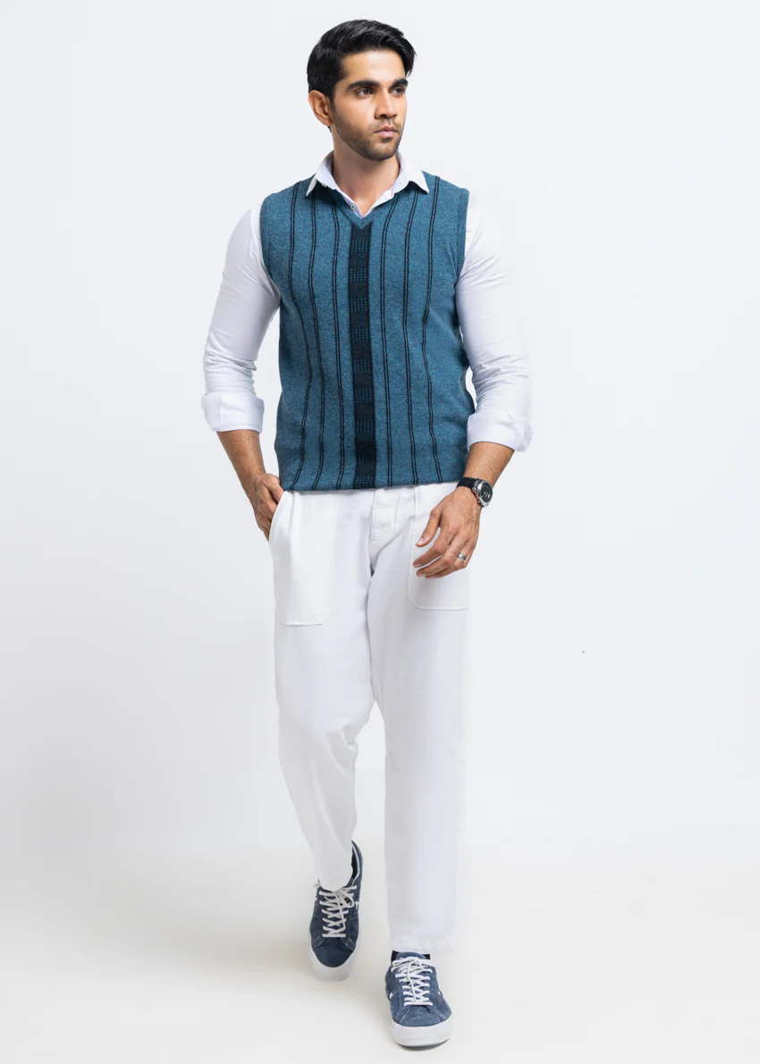 Ferozi-V-Neck Sando Sweater (657-14) - Image 5