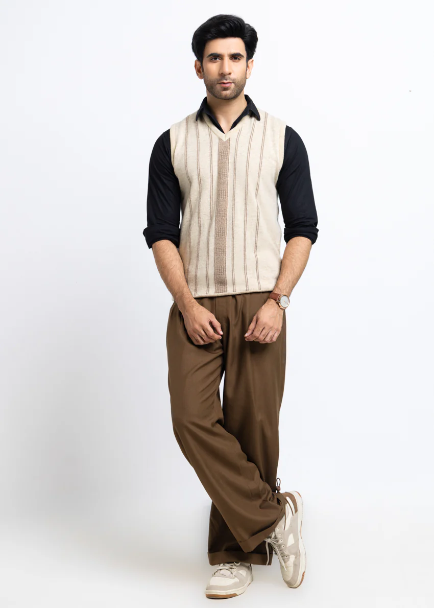 Swan-V-Neck Sando Sweater (657-14) - Image 3