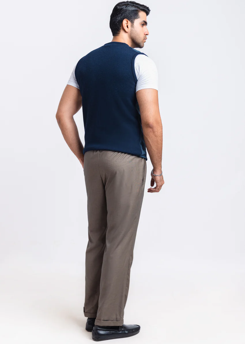 Dn-Blue-V-Neck Sando Sweater (658-14) - Image 2