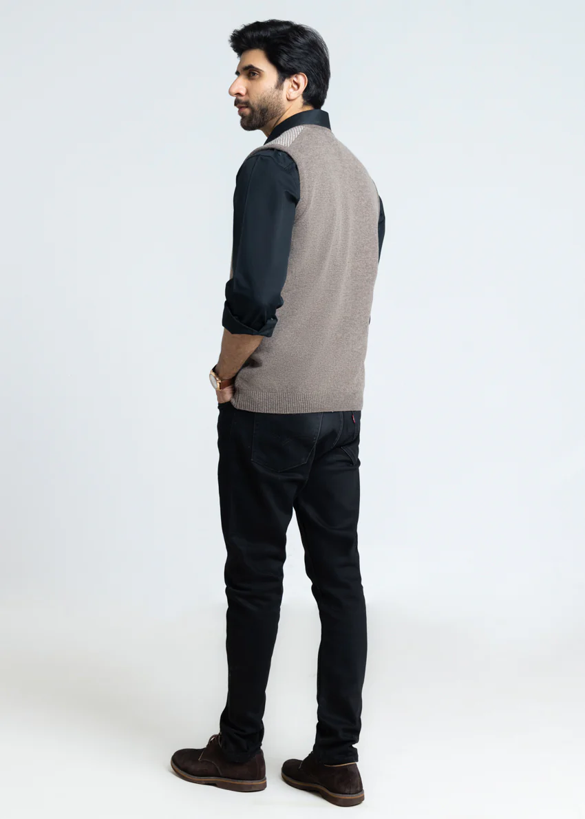 Wd-Smoke-V-Neck Sando Sweater (660-14) - Image 2