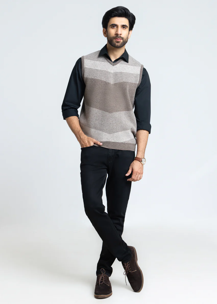 Wd-Smoke-V-Neck Sando Sweater (660-14) - Image 4
