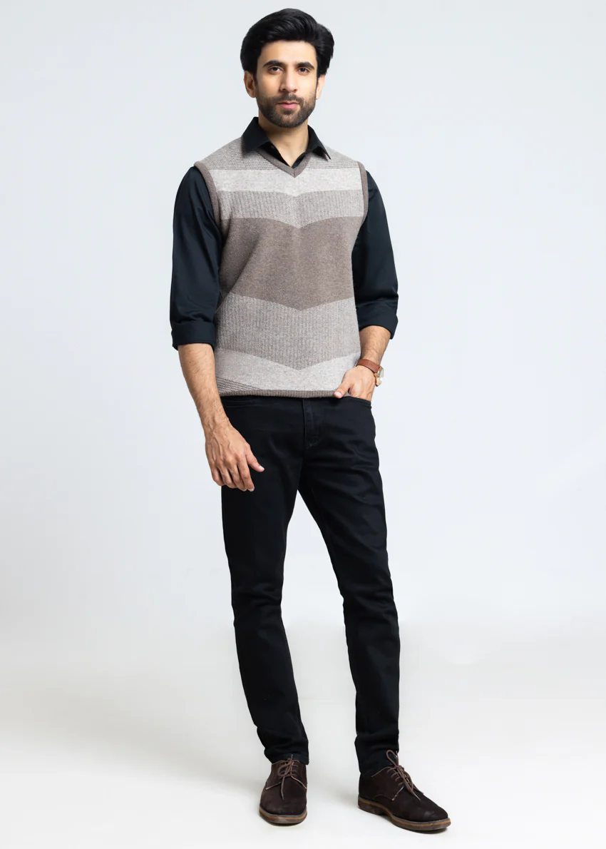 Wd-Smoke-V-Neck Sando Sweater (660-14) - Image 5
