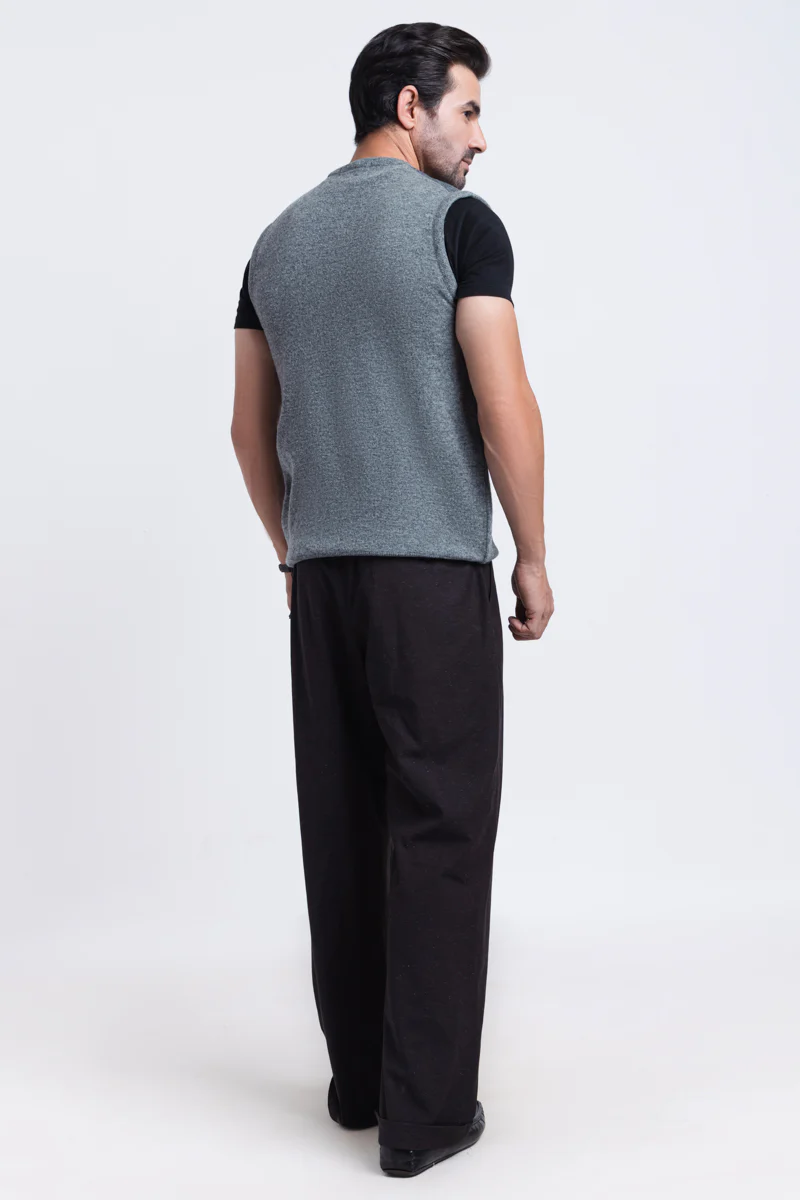St-Grey-V-Neck Sando Sweater (662-14) - Image 2