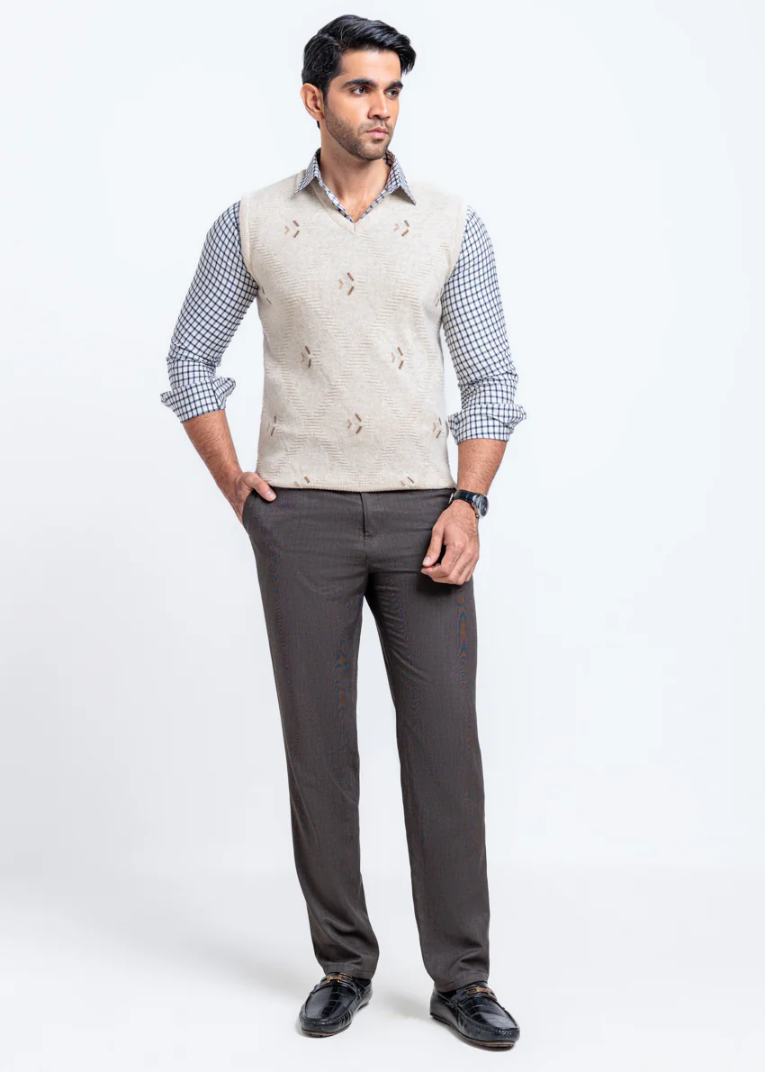 Fog-V-Neck Sando Sweater (664-14) - Image 3