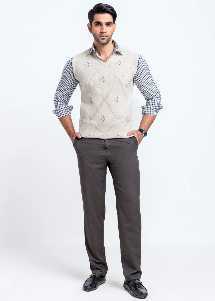 Fog-V-Neck Sando Sweater (664-14) - Image 4