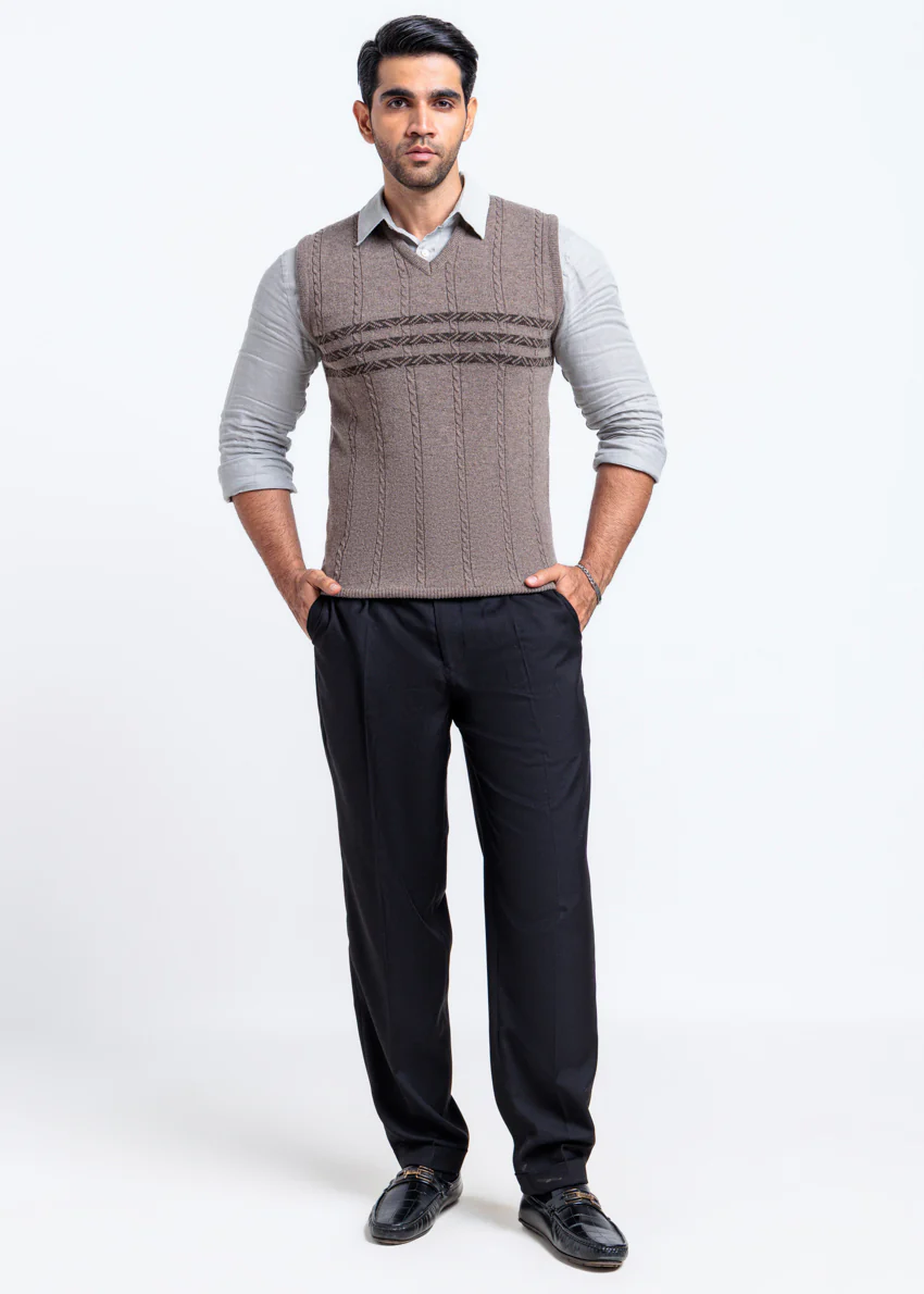 Wd-Smoke-V-Neck Sando Sweater (665-14) - Image 3