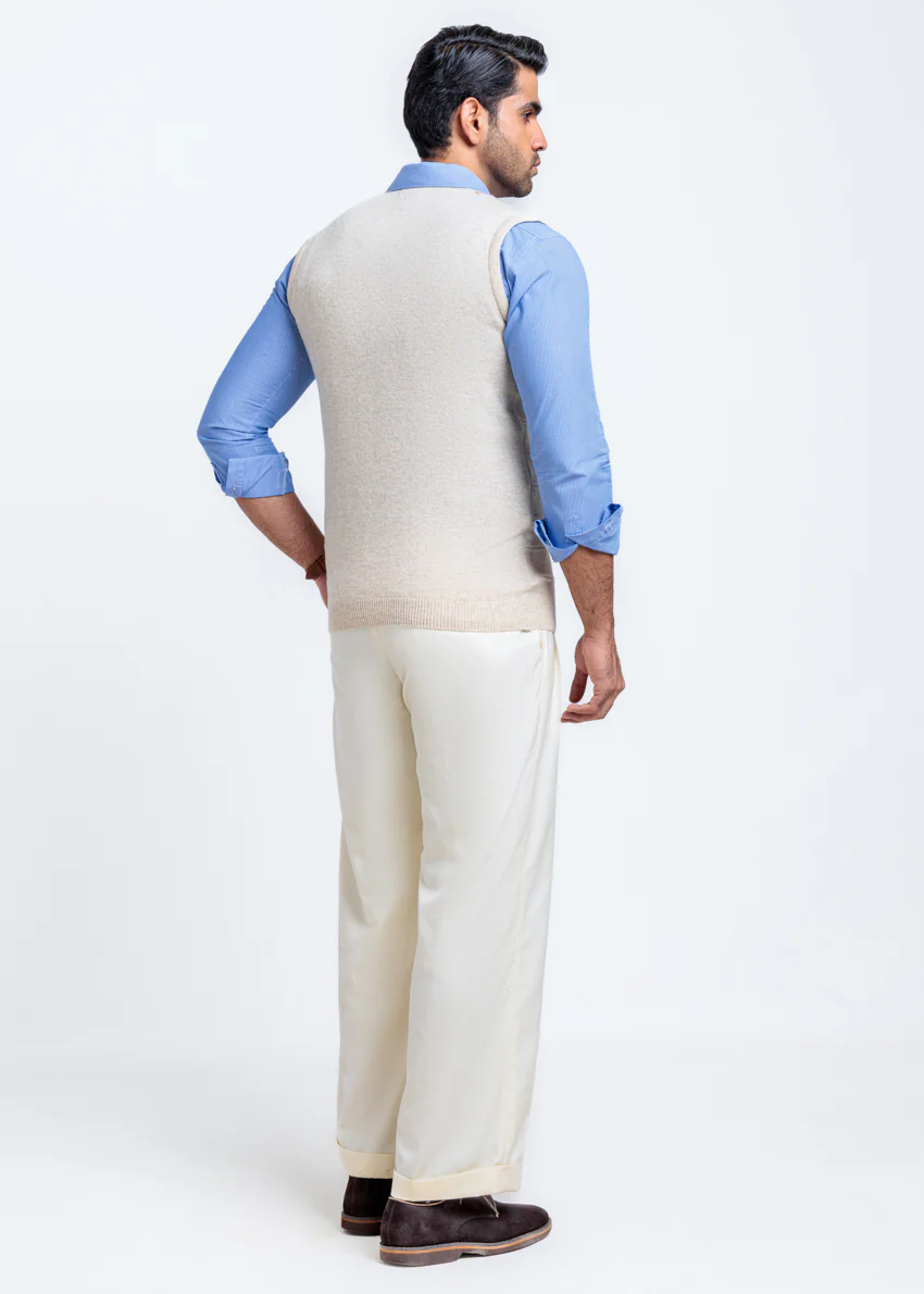 Fog-V-Neck Sando Sweater (667-14) - Image 2